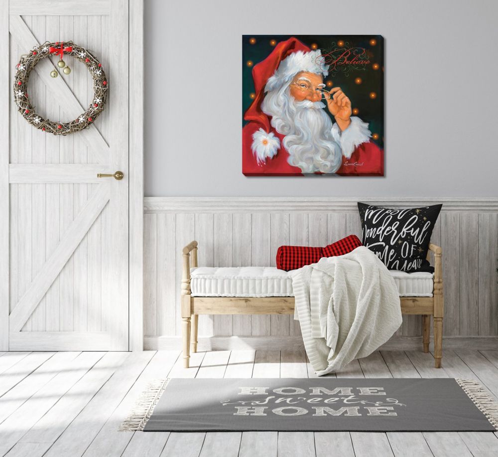 santa believes wall art