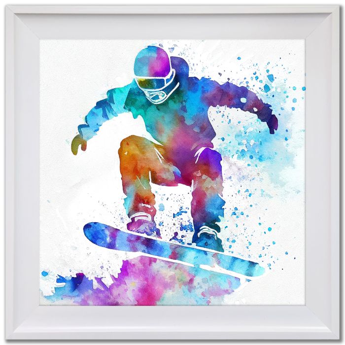 Snowboarder in Flight