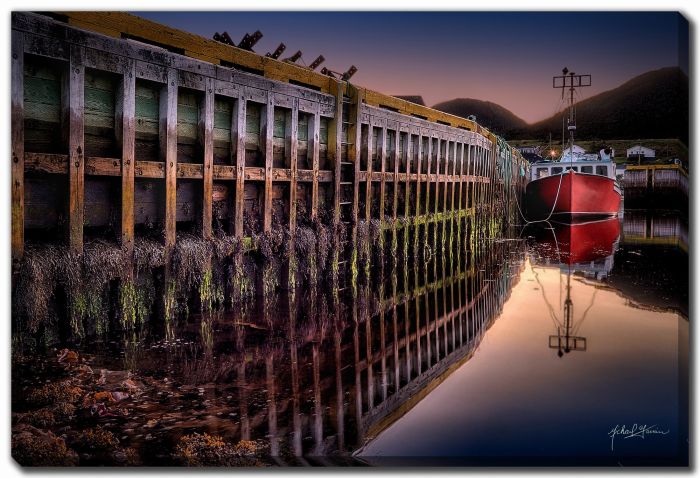 Wharf Grid Sunrise