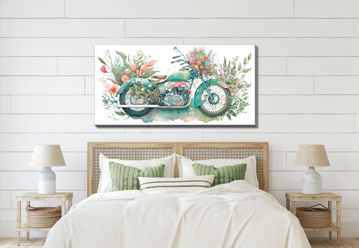 Motorcycle Floral II