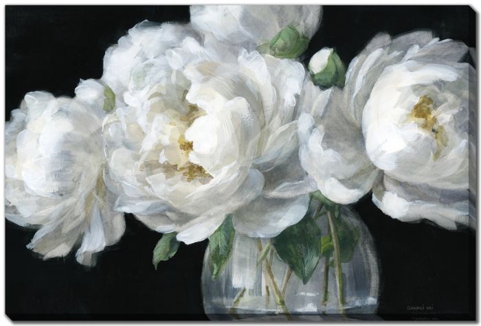 White Peonies in Glass