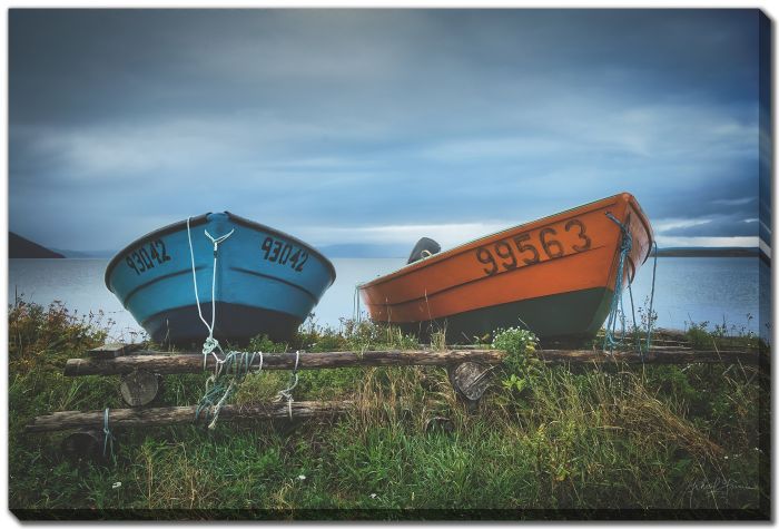 Blue Boat Orange Boat 