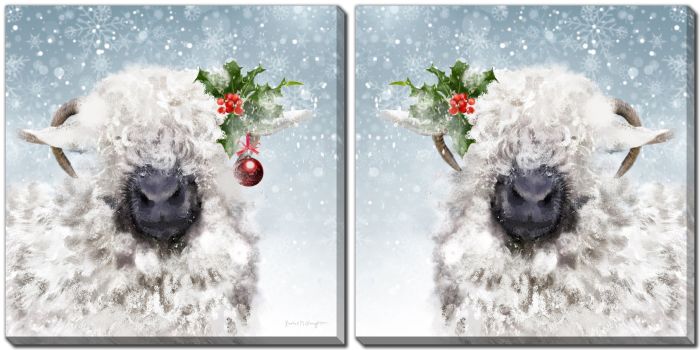 Winter Sheep Set Of 2