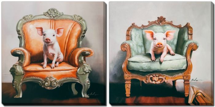 Royal Piglet Set of 2